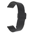 thumbnail image 1 of Bandini 24mm Black Tone Stainless Steel Mesh Watch Band for Men - Metal Mesh Replacement Watch Strap - Adjustable Length - Fold-Over Clasp, 1 of 7