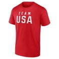 thumbnail image 2 of Men's  Red Team USA 2024 Olympics Wordmark T-Shirt, 2 of 3