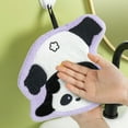 thumbnail image 4 of ufehgfjh Holiday Saving Pandas Hand Towel Cute Pandas Absorbent Hand Towel Drying Towel Hangable Towel Holiday Gift Kitchen Cleaning Dry Cloth, 4 of 5