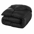 thumbnail image 2 of Superior Solid Comforter Down Alternative Bedding, King, Black, 2 of 13