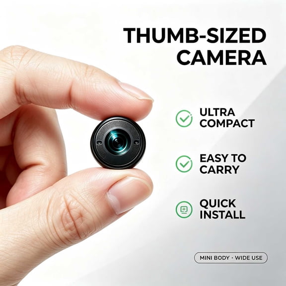 4K Ultra HD Digital Camera with 250° Wide Angle Lens Night Vision and Loop Recording Compact Portable Camera for Home and Outdoor Monitoring