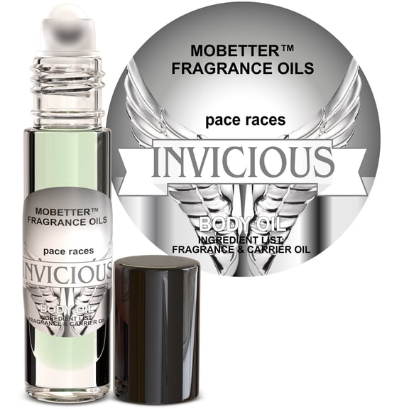 MOBETTER FRAGRANCE OILS Pace Races Invicious Men Cologne Body Oil 1/3 oz roll on Glass Bottle