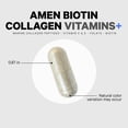thumbnail image 7 of Amen Biotin Collagen Peptides, Vitamins C & E, Folate, Keratin, Hyaluronic Acid, Hair & Skin, 90 ct, 7 of 7