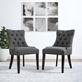thumbnail image 1 of Modway Regent Chaise Latérale de Salle à Manger en Tissu, Ensemble de 2, Gris, 1 of 6