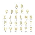thumbnail image 1 of pitrice Simple Design Letter Rhinestone Earring Party Hiking Portable Stud Earrings Photo Shooting Ear Decor Jewellery R, 1 of 8