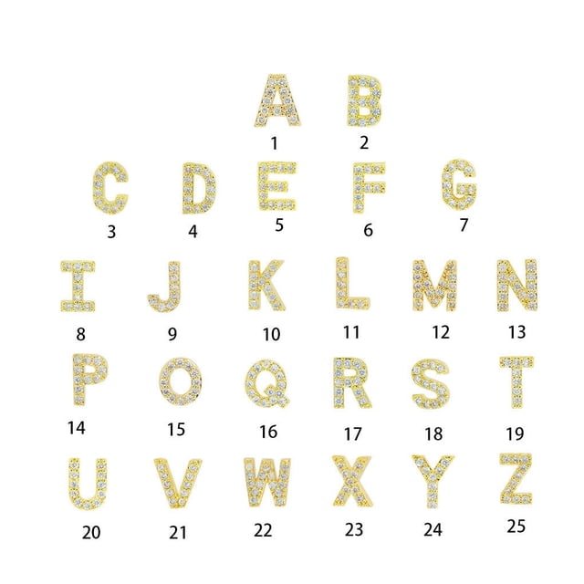 pitrice Simple Design Letter Rhinestone Earring Party Hiking Portable Stud Earrings Photo Shooting Ear Decor Jewellery R