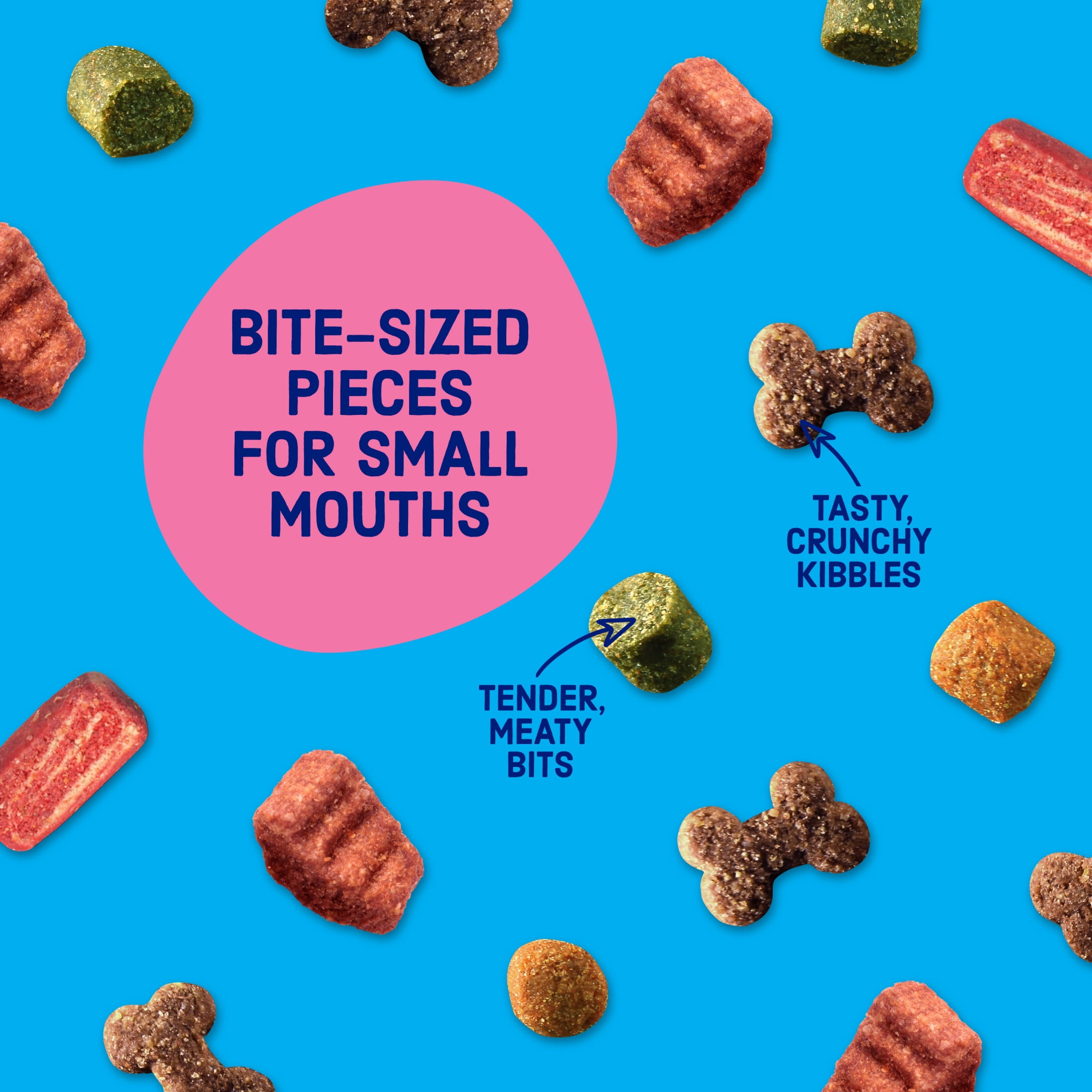 Kibbles 'n Bits Mini Bits Small Breed Dry Dog Food Savory Bacon & Steak Flavor, 3.5 lb.