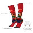 thumbnail image 5 of Saiise Mario Cm Funny Socks Men Women Boys Kids Adults Novelty Graphic Crew Tube Socks Crazy Design Casual Dress Socks for Sports,Running,Travel, 5 of 7