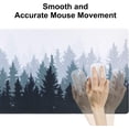 thumbnail image 5 of Large Gaming Mouse Pad, Non-Slip Rubber Base Water-Resistant Mousepad Desk Mat for Computer Keyboard, 35.4" x 15.75" Extended Desk Pad with Stitched Edges for Home Office Gaming, Misty Forest, 5 of 7