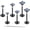 Black, variant on 20G Flat Back Earrings Stud G23 Titanium Threadless Tragus Labret Cartilage Lip Medusa Conch Body Piercing Jewelry Hypoallergenic for Women Men