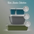 thumbnail image 4 of Bentgo Prep 60-Piece Variety Meal Prep Kit - Reusable & BPA-Free Food Containers 1-Compartment Trays, Prep Bowls, & Snack Boxes - Microwave, Freezer, & Dishwasher Safe (Rich Shades), 4 of 8