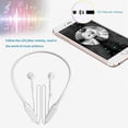 thumbnail image 4 of Auriculares Bluetooth Banda para el cuello Auriculares inalámbricos Auriculares deportivos en la oreja Auriculares con cancelación de ruido 12 horas de tiempo de reproducción Estéreo Hi-Fi Xemadio 2033177-2, 4 of 9