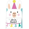 Llama Party Invitations - 1 pack of 8 - Party Supplies