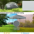 thumbnail image 6 of Gymax Patio 6.6 x 6.6ft Outdoor Pop-up Canopy Tent UPF 50+ Portable Sun Shelter Gray, 6 of 10