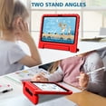 thumbnail image 6 of Fintie Kids Case for iPad 10th Generation (10.9 inch 2022 Model), Kiddie Lightweight Shockproof Kids Friendly Stand Cover with Pencil Holder, Red, 6 of 9
