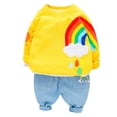 thumbnail image 1 of ¡Gran oferta! Conjunto de primavera y otoño para niñas, ropa de estilo primaveral, pantalones de manga larga para bebé, conjunto de dos piezas, 1 of 2