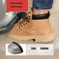 thumbnail image 3 of safety trainers steel toe cap work shoes sneakers leather fashionable lightweight comfortable breathable anti smash non slip puncture proof power workshop construction site machine made oil extractio, 3 of 7