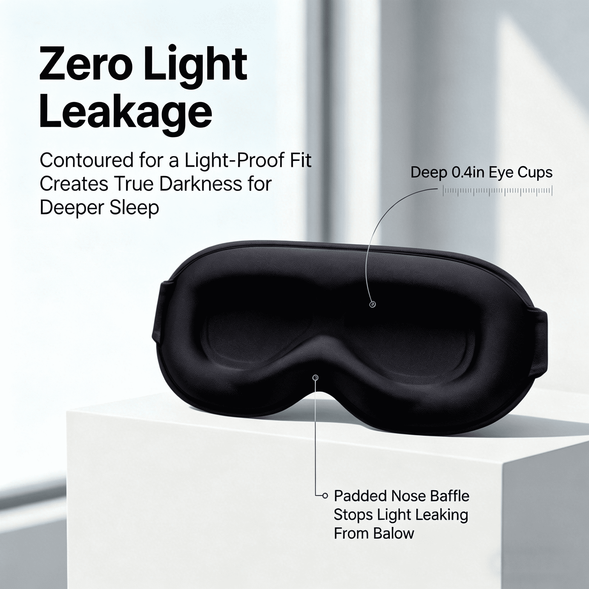FACEMOON 2 Pack Adult Weighted Sleep Mask with Memory Foam Comfort, Total Darkness Experience & Lash Protection Technology
