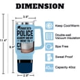 thumbnail image 5 of Police Academy Graduation Gifts Police Tumbler Coffee Mug 40oz Cup with Handle and Straw, 5 of 6