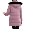 thumbnail image 7 of Women's Winter Puffer Coat Winter Sherpa Lined Faux Fur Hooded Mid Long Parka Coat Fleece Lined Down Jacket Waterproof Faux Fur, 7 of 7