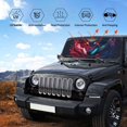 thumbnail image 4 of Disketp Windshield Sun Shade, Car Sun Shade for Front Window Cool Wolf Head Sunshades Sun Visor Protector Blocks UV Rays Foldable, 4 of 5