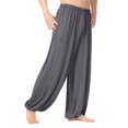 thumbnail image 2 of Puntoco Leisure Pants Men,Men Pants Clearance, Men'S Casual Solid Loose Sweatpants Trousers Jogger Dancing Yoga Pant Dark Gray, 2 of 6
