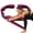 Pink, variant on Fitness Resistance Band, 8 Section Stretching Belt with Number for Stretching and Yoga