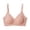 Pink, variant on Wirefree Comfort Bra For Women Seamless Soft Support Everyday Wear With Triple Hook Closure