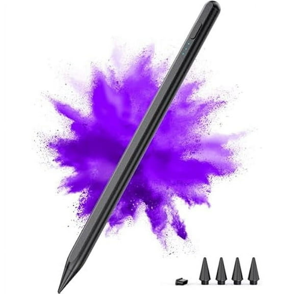 Stylus Pen for iPad 2018-2025, 15Mins Fast Charge for Apple Pencil, Palm Rejection, Compatible with iPad 10/9/8/7/6, iPad Pro 12.9"/11"/13" M4, iPad mini 6/5, iPad Air 5/4/3/11"-13" M2
