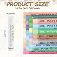 thumbnail image 2 of Uxcell Pasteles de Aceite Suaves, Crayones de Pastel de Aceite de Colores Vibrantes Mezclables para Pintura Dibujo Mezcla Artistas Principiantes Profesionales (Blanco, Paquete de 16), 2 of 6