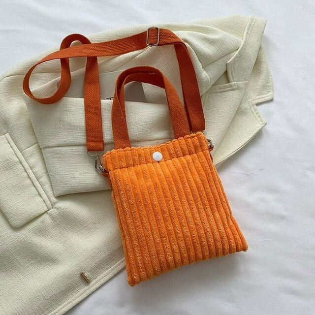 LHSHID Corduroy Female Bag Bucket Bolsas Fashion Travel Luxury Designer Handbag Bags for Women Purse Womens Tote Shoulder Messenger