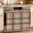 Brown, variant on Tropical Summer Oven Skirt Curtain 27"Wx20"L,Waterproof Ruffled Stove Cover Skirt with 8 Ribbon Ties,Boho Palm Leaves Botanical Watercolor Decorative Oven Door Curtain for Kitchen Dishwasher Cabinet