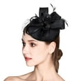 thumbnail image 3 of Visland Women Fascinator Hat, Faux Feather Bow Mini Fashion Headwear for Wedding Church Tea Party Banquet, 3 of 8