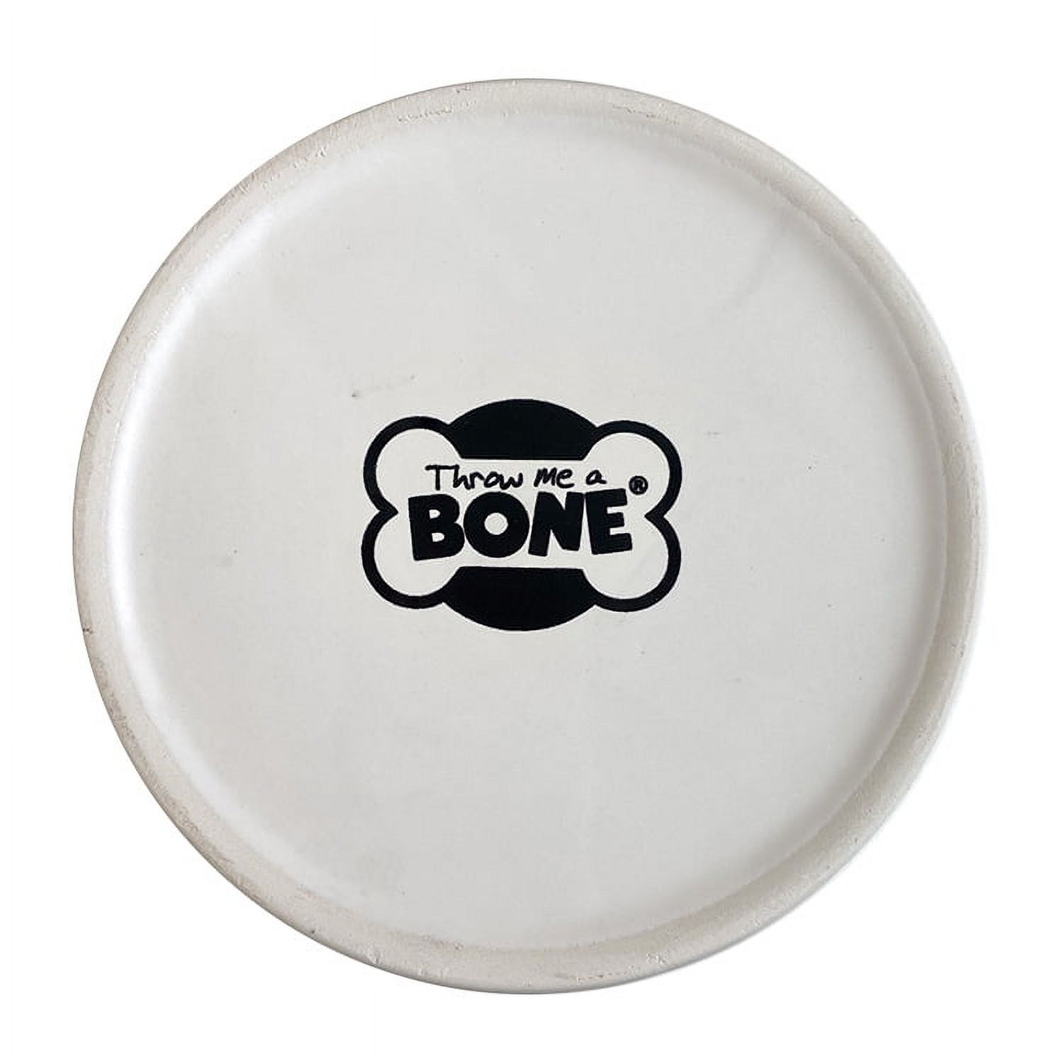 Throw Me a Bone Ceramic Dog Bowl, White, Small, 12.5 oz