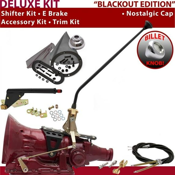 American Shifter FMX Shifter Kit Black 23 in. E Brake Cable Trim Kit for F3FB0