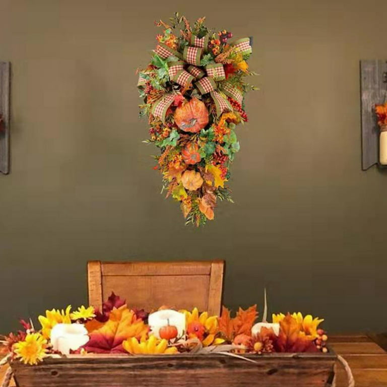 Artificial Fall Teardrop Hanging Wall Decoration, Decorated with ...