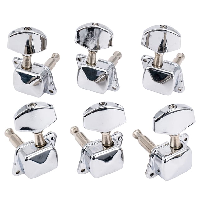 Set de afinadores de guitarra Musiclily Pro 3+3 semicerrado cromado