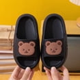 thumbnail image 2 of HCNTES Baby Toddler Unisex Sandals Soft Sole Non-Slip Slides for Spring Summer Pool Beach Bath Indoor Outdoor Play(L01-Black,13), 2 of 7