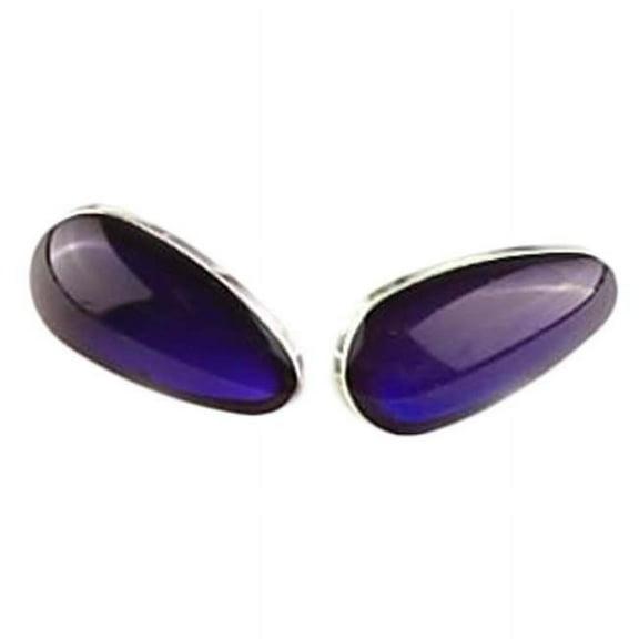 Panda Superstore  Eyeglass Glasses Screw-in Imitation Jewelry Set Nose Pads, Purple - 3 Pair