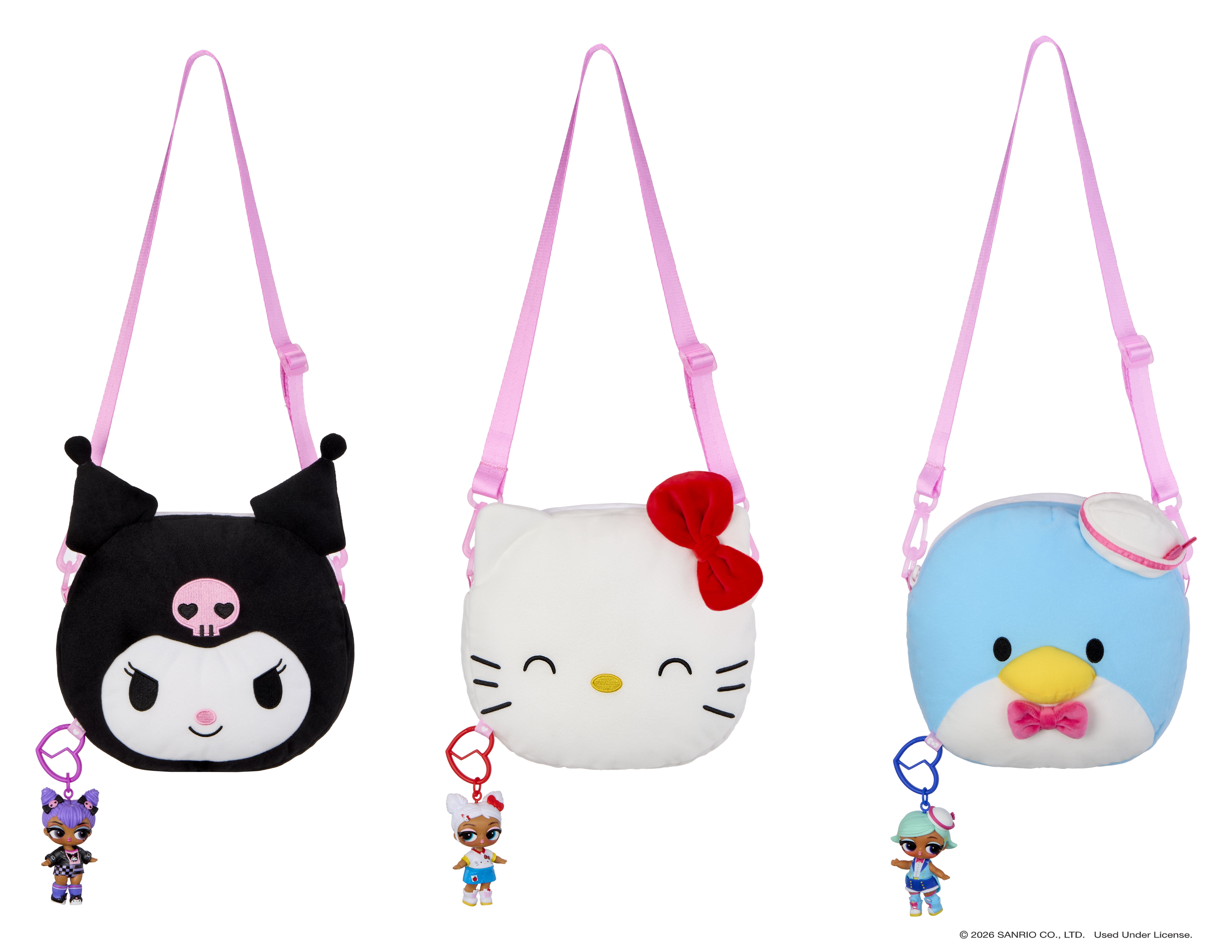 LOL Surprise Loves Hello Kitty and Friends BIG Reversible Plush – Large Plush with Matching Tot, Reversible, On-the-Go Play, and 7 Total Surprises – Collect All 3!