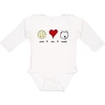 thumbnail image 3 of Inktastic Peace Love Westies Boys or Girls Long Sleeve Baby Bodysuit, 3 of 5