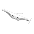thumbnail image 2 of TEHAUX 2 Pcs Marine Cleat Hook in Silver for Securing Ropes on Boat, 2 of 8