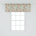 thumbnail image 2 of Ambesonne Underwater Window Valance, Ocean Animal Whales, 54" X 18", Salmon Coconut Turquoise, 2 of 3