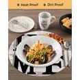 thumbnail image 3 of 15 Inch Round Placemats Set of 6, Thanksgiving Non Slip Heat Insulation PP Table Mats, Fall Pumpkin Vintage Grey Wood Grain Washable Place Mats for Kitchen Dining Party Table Decor, 3 of 7