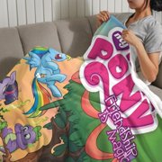 My Little Pony Friendship Is Magic-Anti-Pilling Flannel Blanket Soft Lightweight Plush Fuzzy Cozy Luxury Blanket for Home and Kitchen Use – Perfect for Kids and Adults 32*48(80cm*120cm)