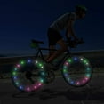 thumbnail image 2 of Luces de rueda de bicicleta LED Luces de radios de bicicleta impermeables ultrabrillantes Decoración de ciclismo Advertencia de seguridad Luz de tira de llanta para niños Adultos Montar de noche Modelos de batería coloridos BANYUO  Electrónica, 2 of 6
