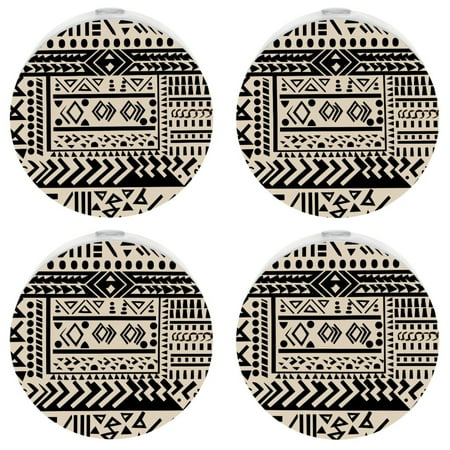 

Night Light Plug into Wall for Kids & Adults，Bohemian Ethnic Geometry Sensor Small Dusk to Dawn Night Light for Room Bedroom Bathroom Hallway Kitchen