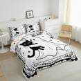 thumbnail image 3 of Feelyou Funny Halloween Ghost Bedding Comforter Set, Gothic Spider Web Twin Comforter Sets, Teens Boys Girls Kids Reversible Bedding Set, Ultra Soft Home Decor, 2-Piece, 3 of 8