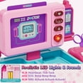 thumbnail image 4 of Doctor Kit for Kids with Realistic Light & Sound Effects, Pretend Mobile Medical Station, Role Play Medical Toy - Pink, 4 of 10