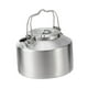 thumbnail image 1 of Tetera de picnic de tetera para acampar con tapa de acero inoxidable de acero inoxidable con bolsa de agua para la bolsa de agua para pescar picnic, 1 of 8